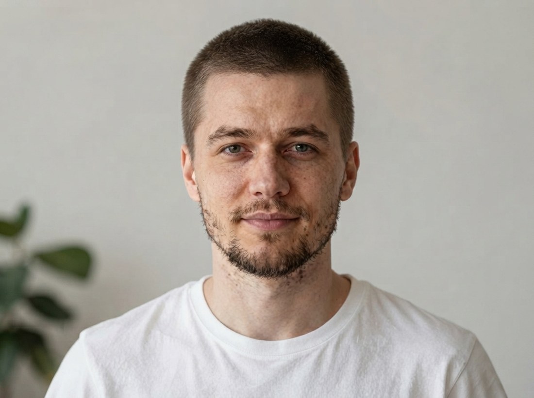Мужская стрижка ёжик, короткая