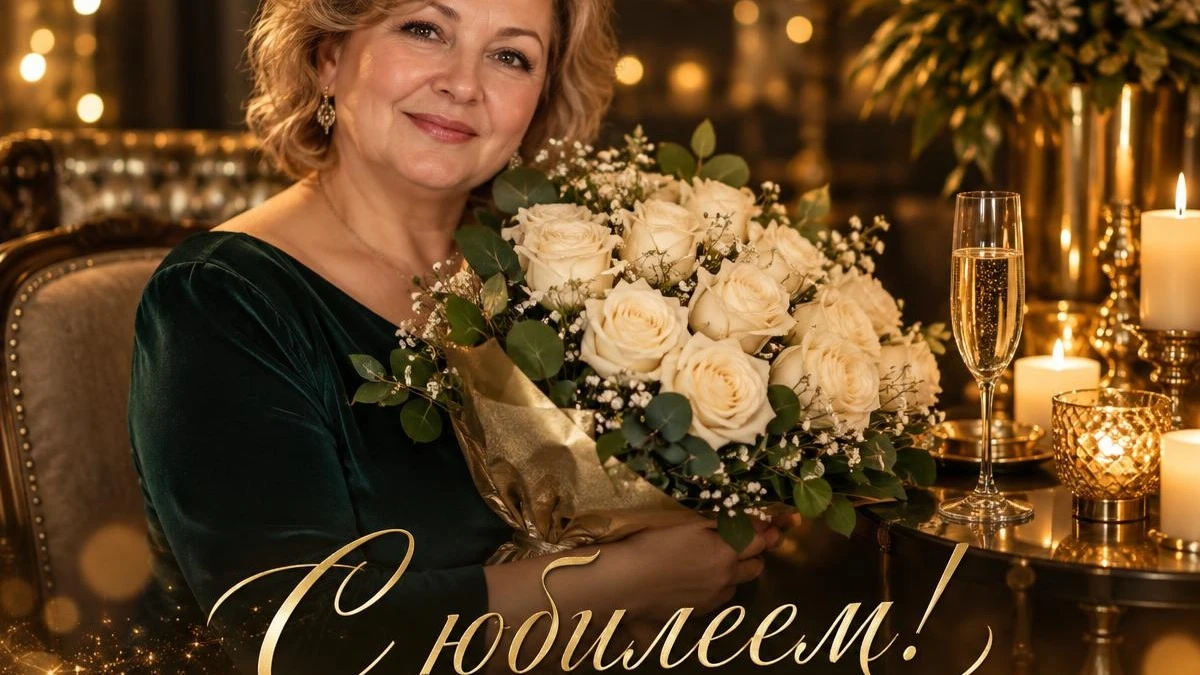 Открытка с юбилеем нейросетью: с фото юбиляра и поздравлением своими словами