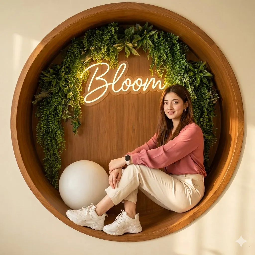 Вечерняя фотосессия: Неон «Bloom»